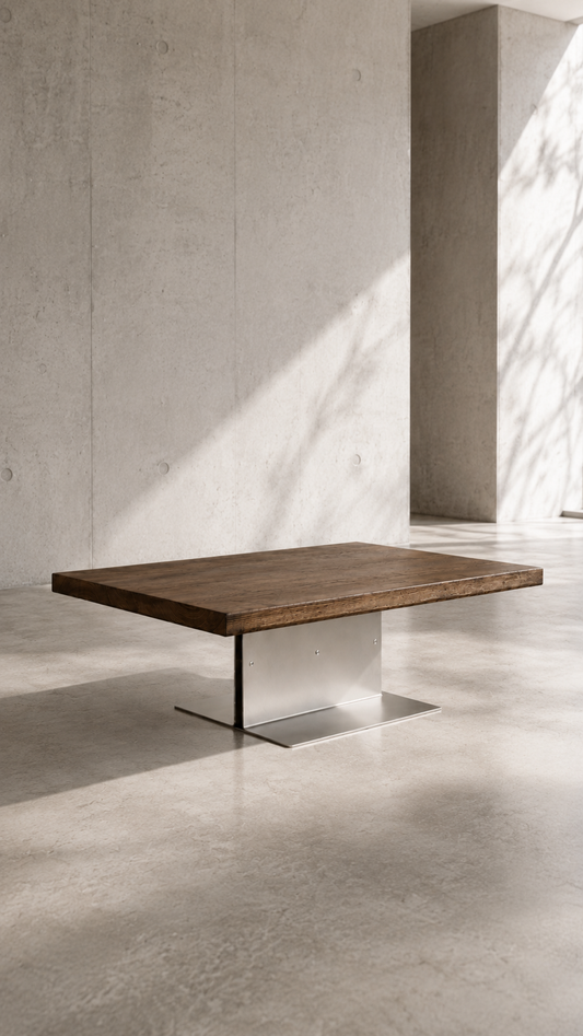 Yayla Coffee Table – Solid Wood & Steel